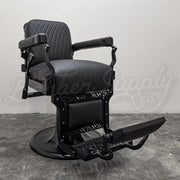 Vintage Koken Barber Chair - Black on Black