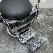 Vintage Theo A Kochs Barber Chair - Super Chrome Paint
