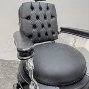 Vintage Theo A Kochs Barber Chair - Super Chrome Paint
