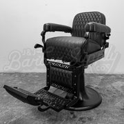 Vintage Belmont Barber Chair - Black on Black