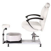Pedicure chair with foot massager BR-2301 white