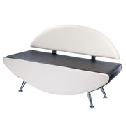 Sofa for waiting area Carini BD-6710 whiteu0142o-czarna