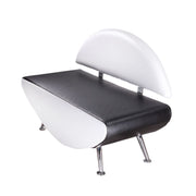 Sofa for waiting area Carini BD-6710 whiteu0142o-czarna