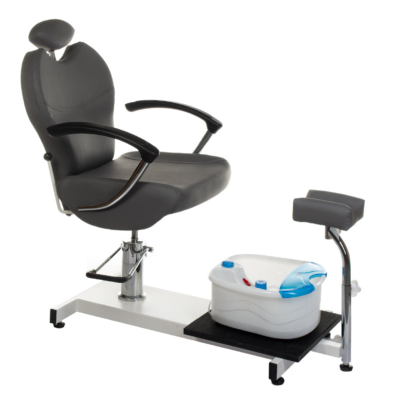 Pedicure chair with foot massager BR-2301 gray