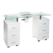 Manicure Table + hood BD-3425-1+P WHITE