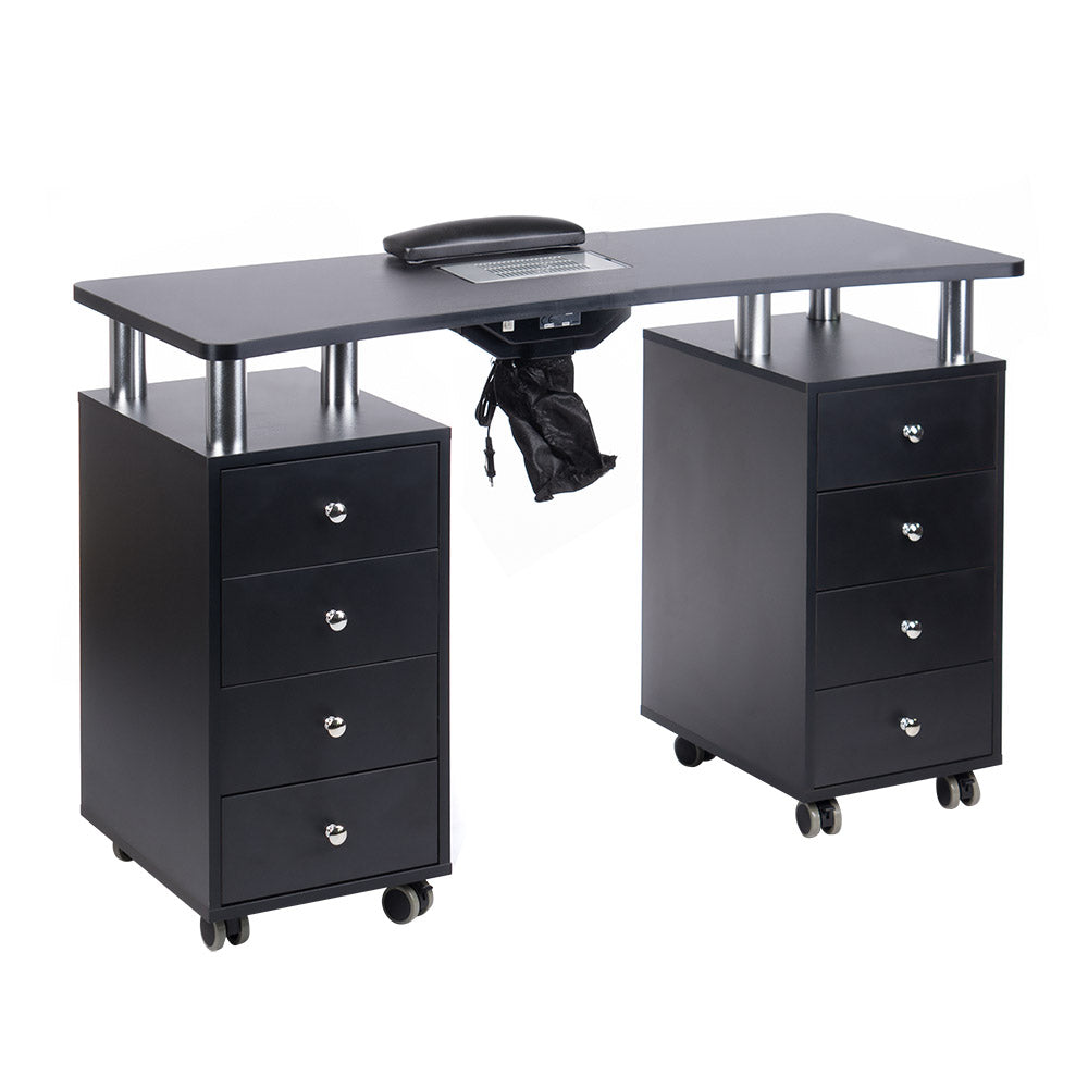 Manicure Table + dust extractor BD-3425+P BLACK