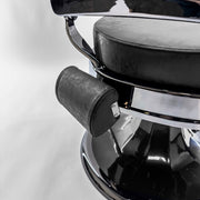 ATLAS 2.0 Black Chrome Vintage Style Barber Chair