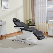 4-Motor Electric Facial Spa Bed with Hand & Foot Control, PU Leather Esthetician Adjustable Massage Table, 440 lbs Capacity 2119