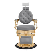 Princeton Gold Barber Chair - Gray DIR
