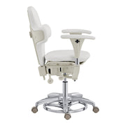 Hazel Ergonomic Microscope Chair - Fully Adjustable White DIR