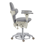 Hazel Ergonomic Microscope Chair - Fully Adjustable Gray DIR