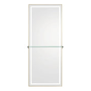 Symphony LED Styling Station – Anodized Aluminum Metal Frame Brushed Gold DIR