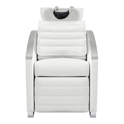Bella V Reclining Massage Salon Backwash Chairs White DIR