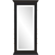 Adonis Single LED Lighted Styling Station Black DIR