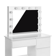 White EVA Dressing Table with LED Illuminated Mirror