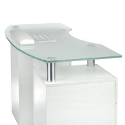 Manicure table with mounting hole BD-3453+O White