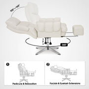 Beauty Salon Chair, Reclining Esthetician Chair for Facial, Eyelash Extension, Eyebrows, Tattoo – Model 8129
