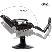 BarberPub All Purpose Barber Chair, Vintage Reclining Hydraulic Hair Salon Chair 9218