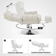 Beauty Salon Chair, Reclining Esthetician Chair for Facial, Eyelash Extension, Eyebrows, Tattoo – Model 8105