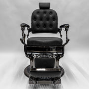 ATLAS 2.0 Black Chrome Vintage Style Barber Chair