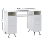 BarberPub Acetone Resistant Manicure Table Nail Equipment for Storage 2671