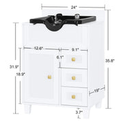 Barber Textured Embossed Storage Shampoo Station, Hair Salon Shampoo Backwash Equipment 7131