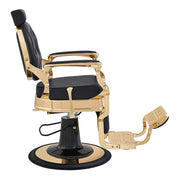 Princeton Gold Barber Chair - Black DIR