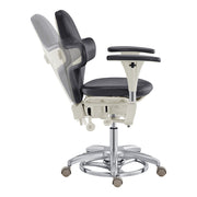 Hazel Ergonomic Microscope Chair - Fully Adjustable Black DIR