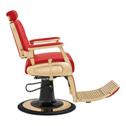 Cavalier Golden Barber Chair Red DIR