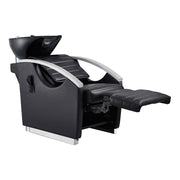 Bella V Reclining Massage Salon Backwash Chairs Black DIR