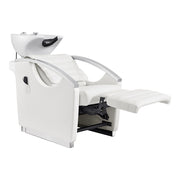 Bella V Reclining Massage Salon Backwash Chairs White DIR