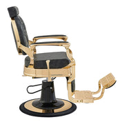 Princeton Gold Barber Chair - Vintage Black DIR