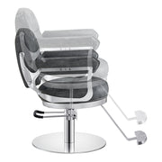 Milano Salon Hairdressing Styling Chair Vintage Black DIR