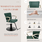 Manhattan Gold Salon Chair