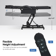 Electric Beauty Bed with 3 Motors, Tattoo Facial Bed for Esthetician , Massage Table for Client 2751