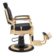 Princeton Gold Barber Chair - Black DIR