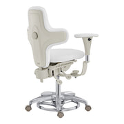 Hazel Ergonomic Microscope Chair - Fully Adjustable White DIR