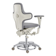 Hazel Ergonomic Microscope Chair - Fully Adjustable Gray DIR
