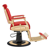Cavalier Golden Barber Chair Red DIR