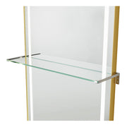 Symphony LED Styling Station – Anodized Aluminum Metal Frame Brushed Gold DIR