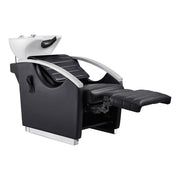 Bella V Reclining Massage Salon Backwash Chairs Black DIR