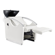Bella V Reclining Massage Salon Backwash Chairs White DIR