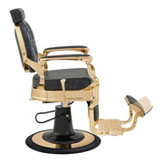 Princeton Gold Barber Chair - Vintage Black DIR