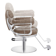 Milano Salon Hairdressing Styling Chair Vintage Brown DIR