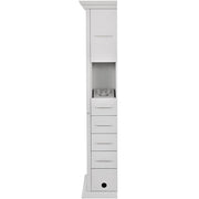 Adonis Single LED Lighted Styling Station Silver Gray DIR