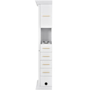 Adonis Single LED Lighted Styling Station White DIR