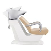 Beckman Shampoo Backwash Unit with Adjustable Seat Beige DIR