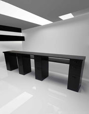 Triple Manicure Table w/ NO MOUNTED TOP - Edge Line Belava