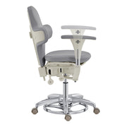 Hazel Ergonomic Microscope Chair - Fully Adjustable Gray DIR