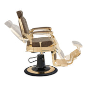 Princeton Gold Barber Chair - Vintage Brown DIR